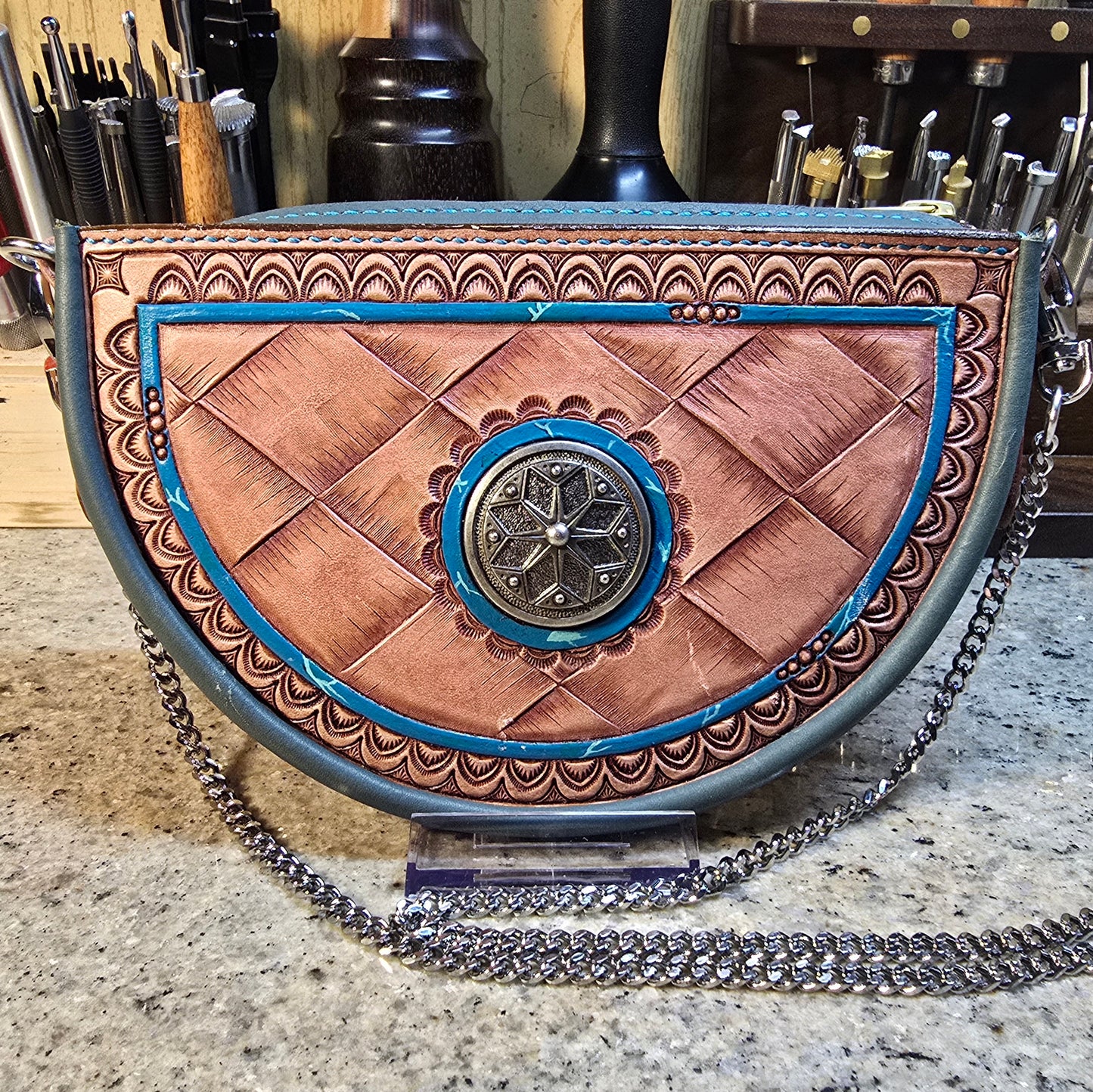 Basketweave Shoulder Bag