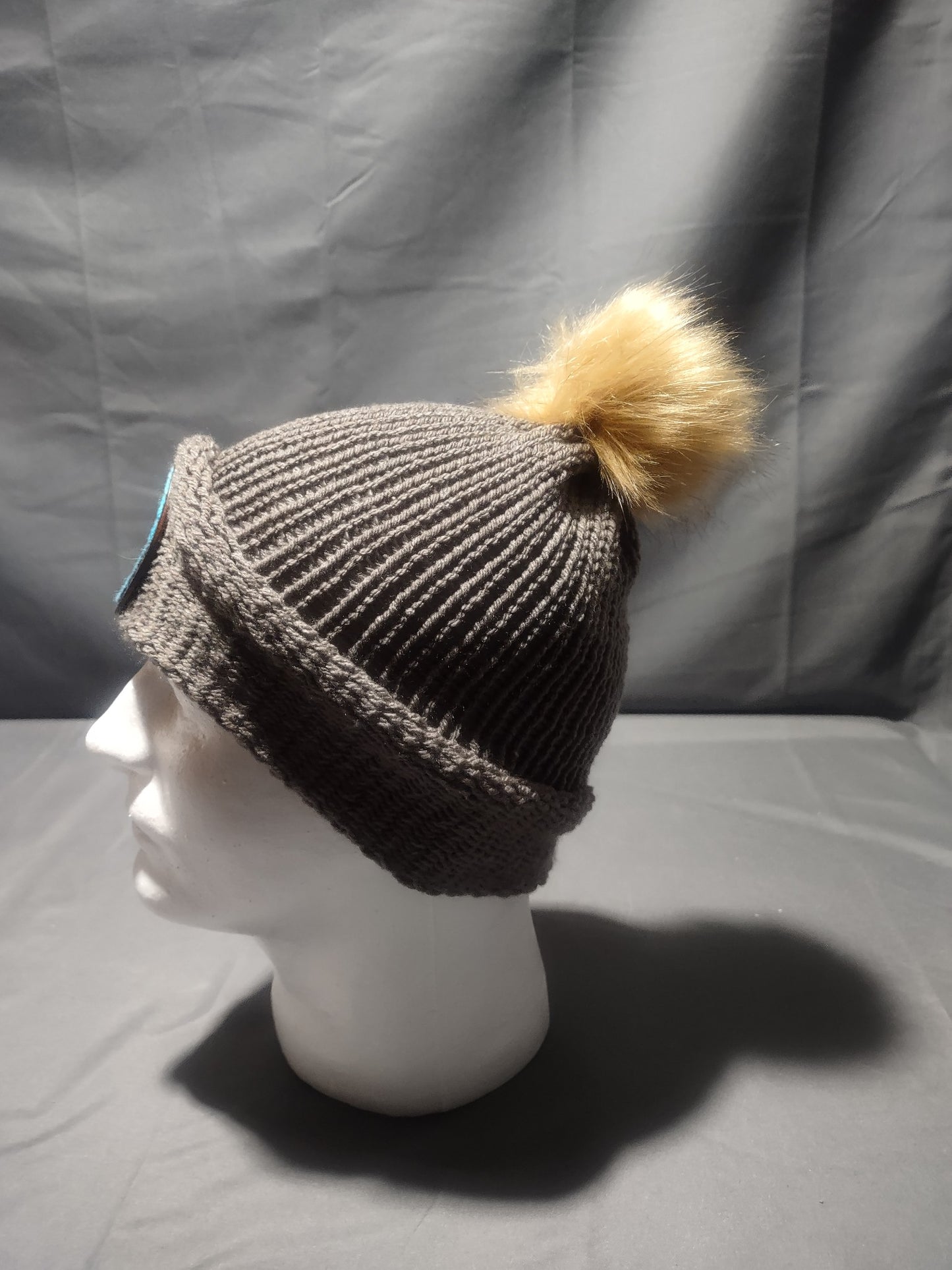 Leather Patch Beanie