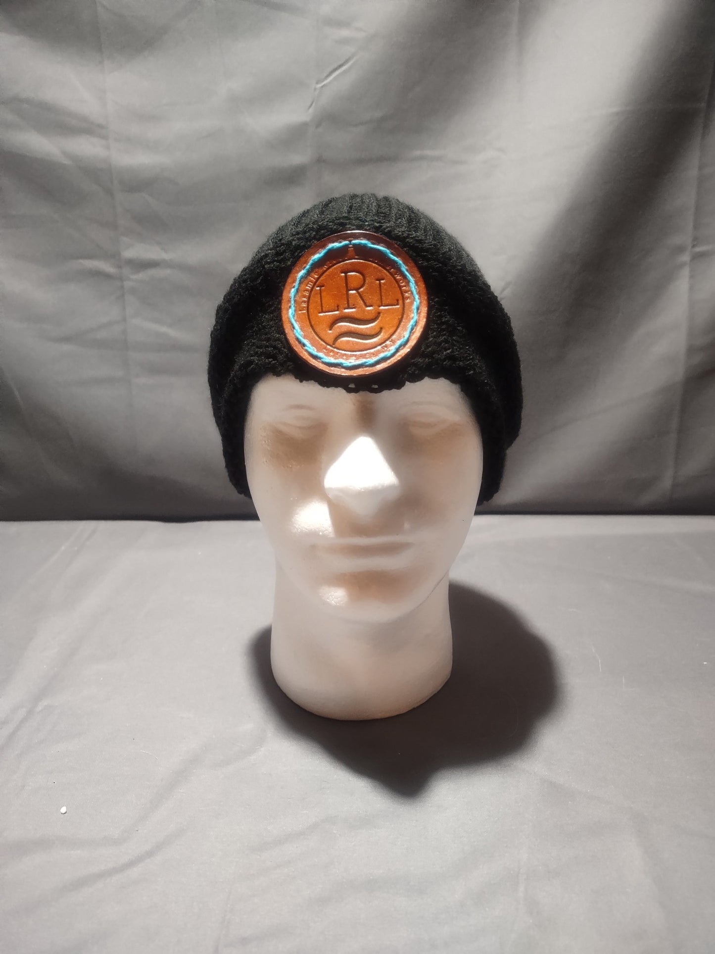 Leather Patch Beanie