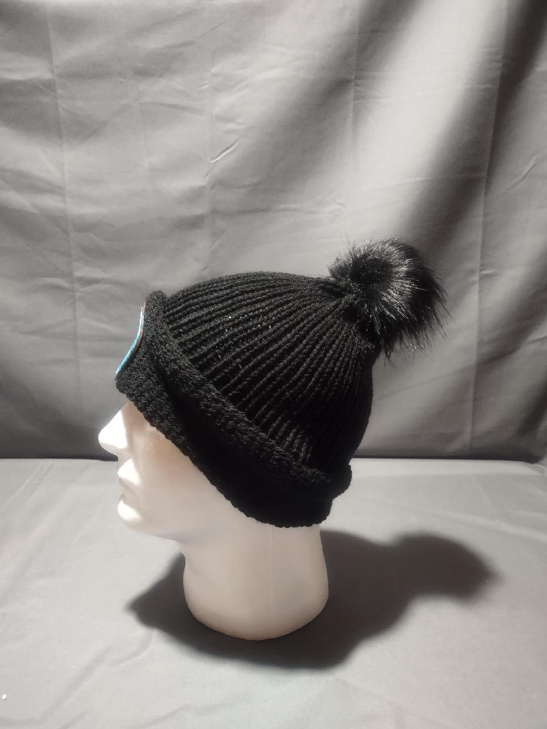 Leather Patch Beanie