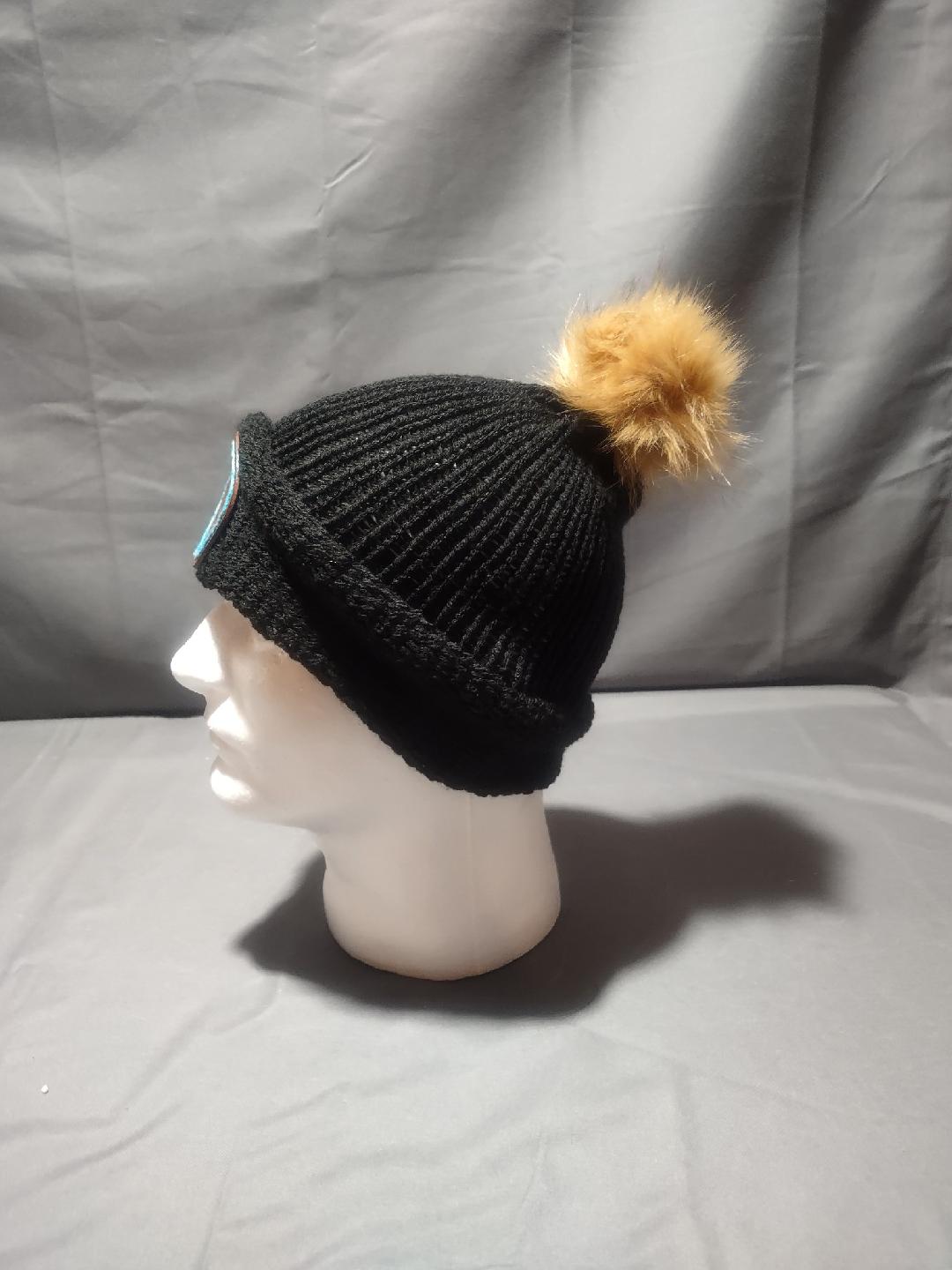 Leather Patch Beanie